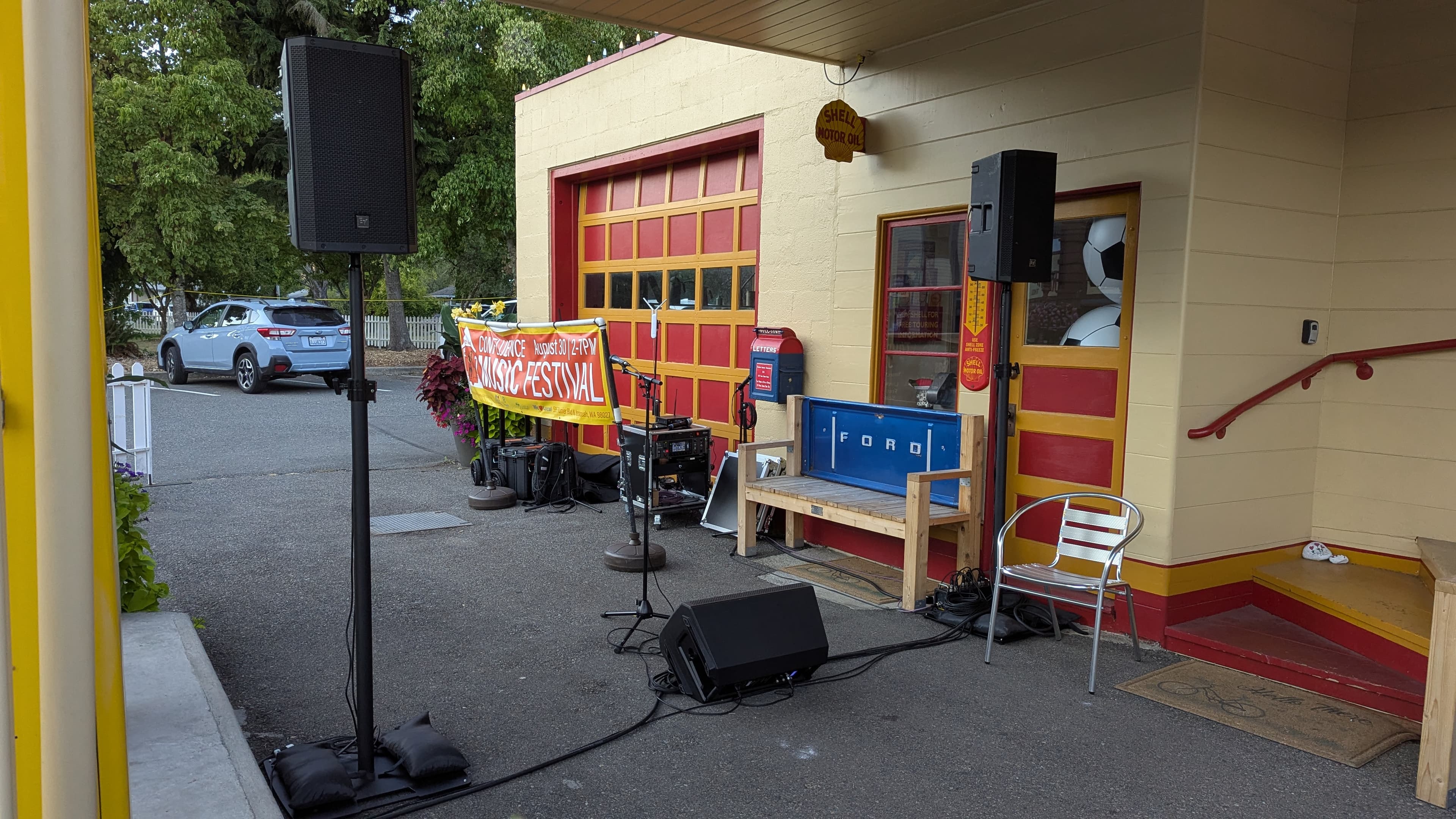 Keystone Audio outdoor event setup
